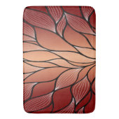 Rustieke Coppery Bronze Leave Pattern Badmat (Voorkant Verticaal)