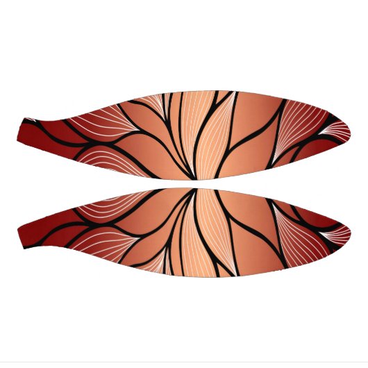 Rustieke Coppery Bronze Leave Pattern Basketbal (Panelen)