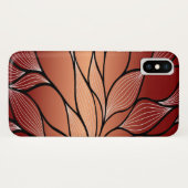 Rustieke Coppery Bronze Leave Pattern Case-Mate iPhone Case (Achterkant (horizontaal))