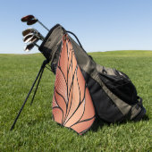Rustieke Coppery Bronze Leave Pattern Golfhanddoek (Groen)