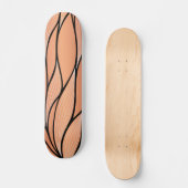 Rustieke Coppery Bronze Leave Pattern Persoonlijk Skateboard (Voorkant)