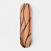 Rustieke Coppery Bronze Leave Pattern Persoonlijk Skateboard (Voorkant)
