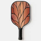 Rustieke Coppery Bronze Leave Pattern Pickleball Paddle (Achterkant)