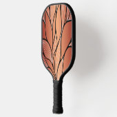 Rustieke Coppery Bronze Leave Pattern Pickleball Paddle (Links)