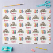 Rustieke Corporate Business Logo Kerst Tissuepapier (Craft)