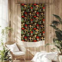 Rustieke Cottage Dekbed Paddenstoelen & Natuur Lie