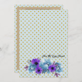 Rustieke Cottage Rozen Trouwsuite Ceremonie Kaart (Voorkant / Achterkant)