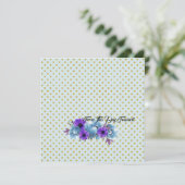 Rustieke Cottage Rozen Wedding Suite Vrijgezellenf Kaart (Staand voorkant)