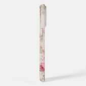 Rustieke Cottage stijl Rozen op oud hout w / naam iPhone Hoesje (Rechterkant)