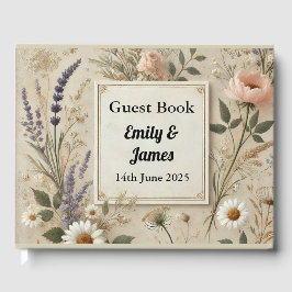 Rustieke CottageCore bruiloft gastenboek