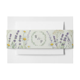 Rustieke CottageCore Trouwbuik Band Uitnodigingen Wikkel