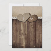 Rustieke Country Barn Achtertuin bruiloft uitnodig Kaart (Achterkant)