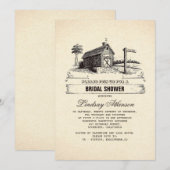 Rustieke Country Barn Bruids Douche Uitnodigingen (Voorkant / Achterkant)