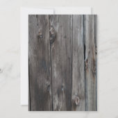 Rustieke Country Barn Hout en Daisies Kaart (Achterkant)