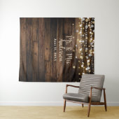 Rustieke Country Barn Houten Lichten & Confetti Wandkleed (In Situ (horizontaal))