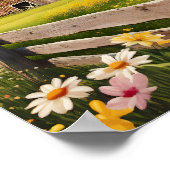 Rustieke Country Barn Scene 2 Poster (Hoek)