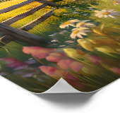 Rustieke Country Barn Scene 3 Poster (Hoek)