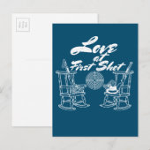 Rustieke Country Barn Wedding Party Jachtpaar Uitnodiging Briefkaart (Voorkant / Achterkant)