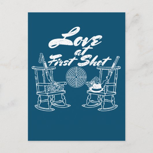 Rustieke Country Barn Wedding Party Jachtpaar Uitnodiging Briefkaart (Voorkant)