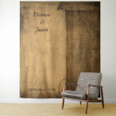 Rustieke Country Barn Westerne Photo Booth Wedding Wandkleed (In situ)