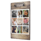 Rustieke Country Barn Wood & Antlers Fotocollage Klembord (Links)