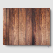 Rustieke Country Barn Wood Deer Antlers & Initiale Gastenboek (Achterkant)