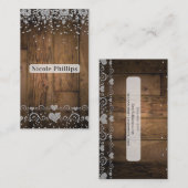 Rustieke Country Barn Wood Glam Diamonds Sparkle Visitekaartje (Voorkant / Achterkant)