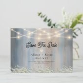 Rustieke Country Barn Wood Horizontal Save the Dat Save The Date (Staand voorkant)