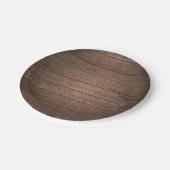 Rustieke Country Barn Wood Partij Papieren Bordje (Gekanteld)