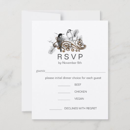 Rustieke Country Barn Woodpecker RSVP (Voorkant)