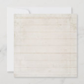 Rustieke Country Blush Roos Bloemen Moderne Krans Kaart (Achterkant)