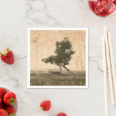 Rustieke Country Boerderij Beige Decoupage Tree Servet (Insitu)