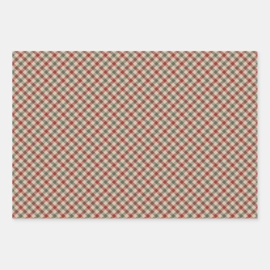 Rustieke Country Boho Christmas Wrapping Paper (Voorkant 3)