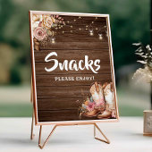 Rustieke Country Boots Cowgirl Verjaardag Snacks t Poster