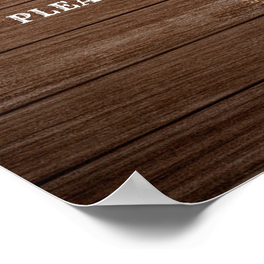 Rustieke Country Boots Cowgirl Verjaardag Snacks t Poster (Hoek)