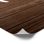 Rustieke Country Boots Cowgirl Verjaardags Voedsel Poster (Hoek)