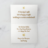 Rustieke Country Christmas Kaart met naam (Binnen)