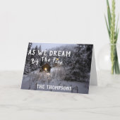 Rustieke Country Christmas Kaart met naam (Voorkant)