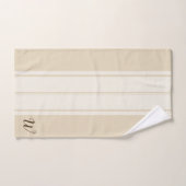 Rustieke Country Cotton Flowers & Initiaal Letter Bad Handdoek (Handdoek)