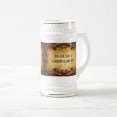 Rustieke Country Cowboy Westerne bruiloft Bierpul (Voorkant rechts)