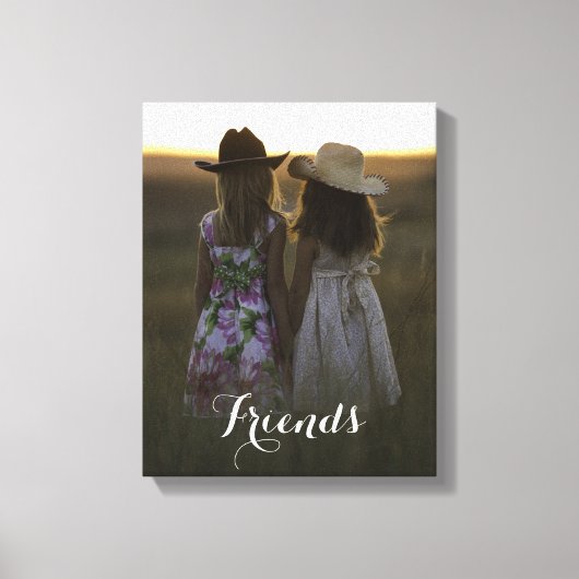 Rustieke Country Friends Canvas Afdruk (Voorkant)