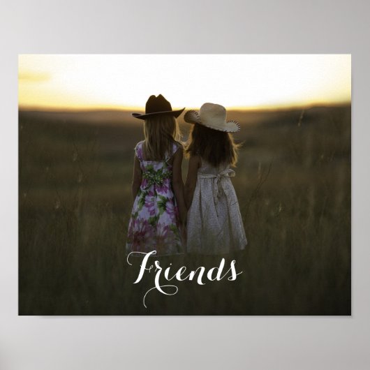 Rustieke Country Friends Poster (Voorkant)