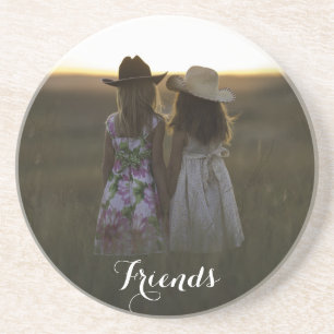 Rustieke Country Friends Zandsteen Onderzetter