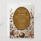 Rustieke Country Grunge Bruine Herfst Pompoenen We Kaart (Voorkant)