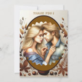 Rustieke Country Grunge Bruine Herfst Pompoenen We Kaart (Achterkant)