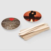 Rustieke Country Guest Favor Trouwfan | Handwaaier (Niet-gemonteerd)