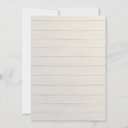 Rustieke Country Lace Wood op Roze Hydrangeas brui Kaart (Achterkant)