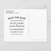 Rustieke Country Lavendel Lights Save the Date Aankondigingskaart (Achterkant)