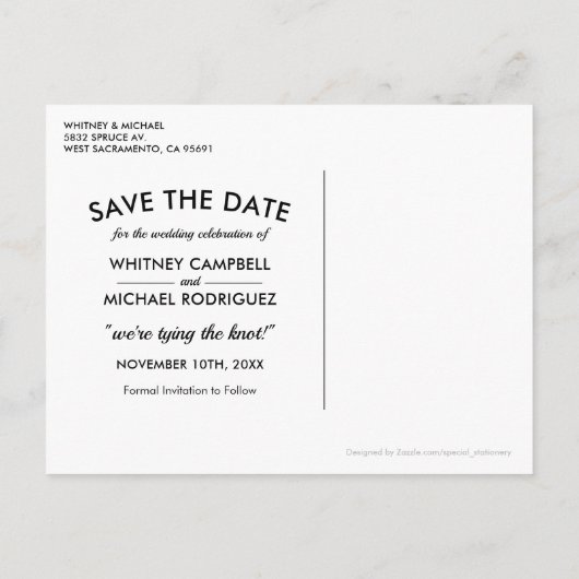 Rustieke Country Lavendel Lights Save the Date Aankondigingskaart (Achterkant)