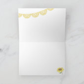 Rustieke Country Mason Jar Zonnebloem bruiloft Dan Bedankkaart (Binnen)